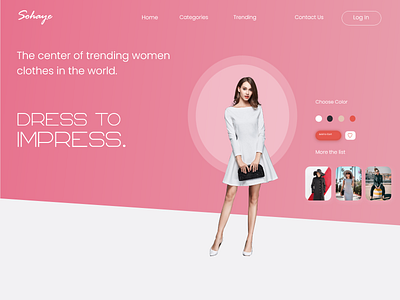 Landing Page for an Online Clothing Store