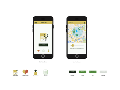 App interfaces design | SoyBean Spot