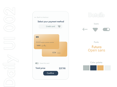 Credit Card Checkout #dailyui checkout creditcardcheckout dailyui figma interface ui ux web design