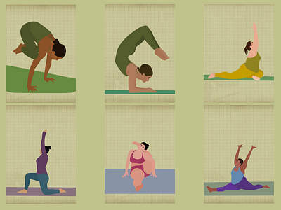Yoga X Body Positivity adobe graphic design illustration illustrator vector
