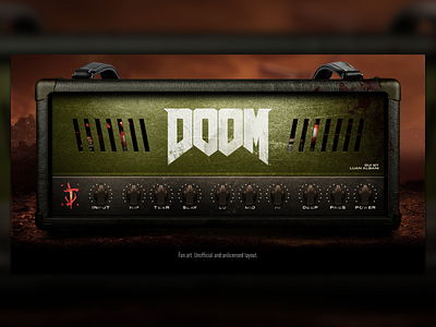 Doom amp GUI amp amplifier app doom gui guitar plugin ui uidesing ux vst