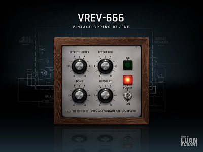 Fuse Audio Labs - VREV-666 Spring Reverb app design gui illustration plugin ui ux vst