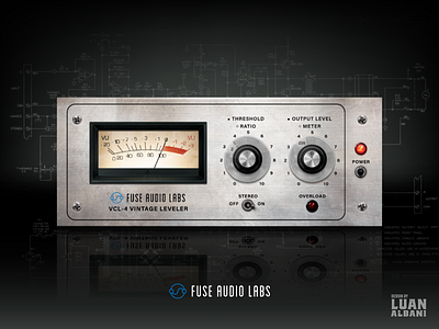 Fuse Audio Labs - VCL-4 Vintage Leveler audio design graphic design gui interface plugin studio ui ux vst