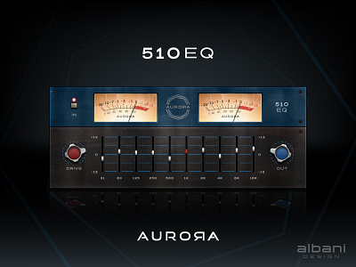 Aurora DSP - 510 EQ app branding design gui illustration logo plugin ui ux vst