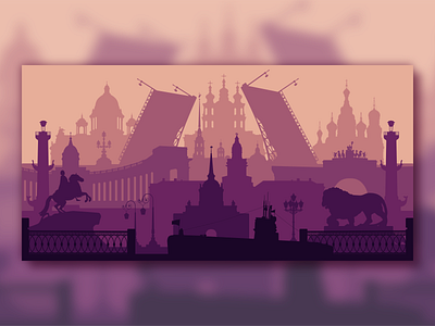 Silhouette of St.Petersburg