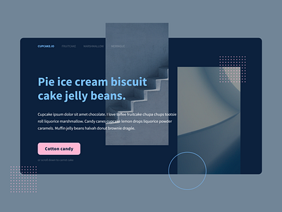 Cupcake.io candy design ui web