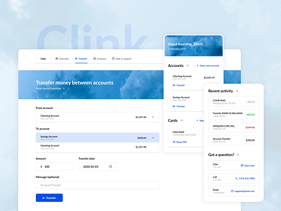 Clink — Banking Website