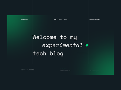 billman.tech — Experimental tech blog