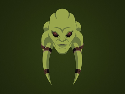 Kit Fisto Illustration alien attack character clone wars clones design disney episode illustration jedi kit fisto logo lucasfilm master star wars