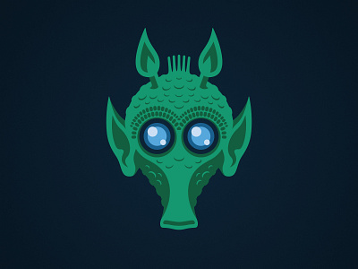 Bolla Ropal Illustration alien bolla ropal character clone wars design disney greedo jedi logo lucasfilm rodian star wars