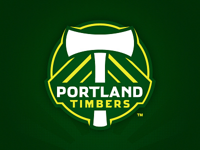 Portland Timbers athletics axe crest identity logo mls portland soccer sports team timbers