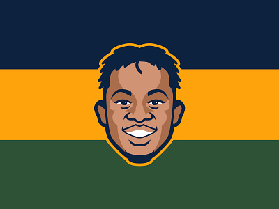 Rayjon Tucker - Jazz Roster Illustrations athletics basketball design illustration jazz logo nba player roster sports utah utah jazz vector