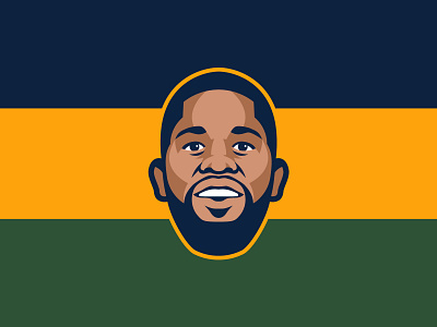 Royce O'Neale - Jazz Roster Illustrations athletics basketball design illustration jazz logo nba player roster sports utah utah jazz vector