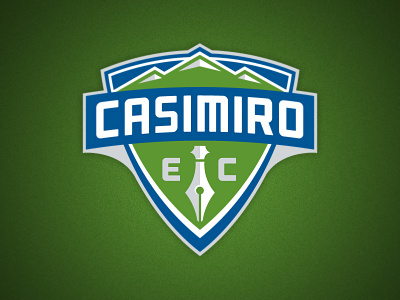 Casimiro EC Football Crest athletics brazil casimiro crest identity logo pen soccer sports team