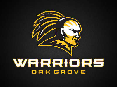 Oak Grove Warriors athletics feathers grove high school logo oak type warriors