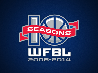 WFBL Ten Seasons Logo - Option 2