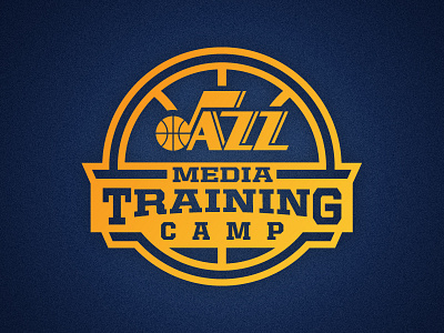 Utah Jazz Media Training Camp basketball camp enclosure jazz logo media nba training utah