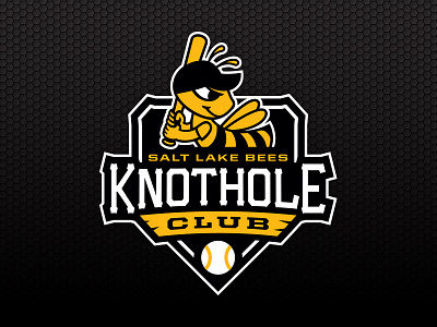 Knothole Club – Salt Lake Bees ball baseball bat bees club lake logo minor league salt