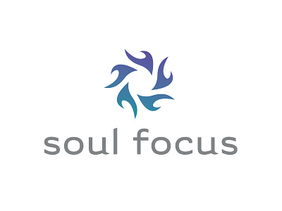 Soul Focus flame focus healing icon logo photography shutter soul therapy