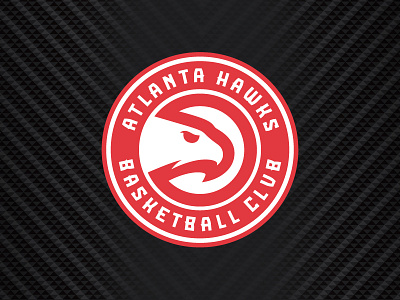 Atlanta Hawks athletics atlanta basketball bird circle hawks lettering logo nba