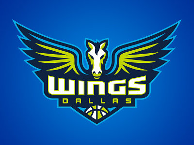 Dallas Wings basketball dallas horse logo pegasus texas wings wnba