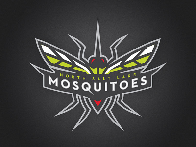 North Salt Lake Mosquitoes Primary Mark basketball fantasy logo mosquito salt lake sports wfbl