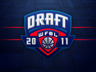 Wasatch Front Basketball League Draft Logo athletics basketball draft fantasy logo sports
