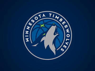 Minnesota Timberwolves athletics basketball circle howl logo minnesota nba north star timberwolves wolf