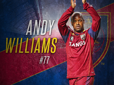 Andy Williams Tribute andy williams athletics real salt lake retirement soccer sports