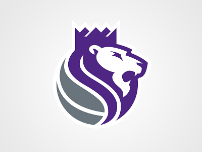 Sacramento Kings Secondary athletics basketball crown kings lion logo nba sacramento