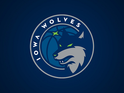 Iowa Wolves athletics basketball circle g league iowa logo minnesota nba north star wolf wolves