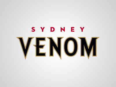 Sydney Venom Word Mark aba australia basketball fangs snake sydney venom