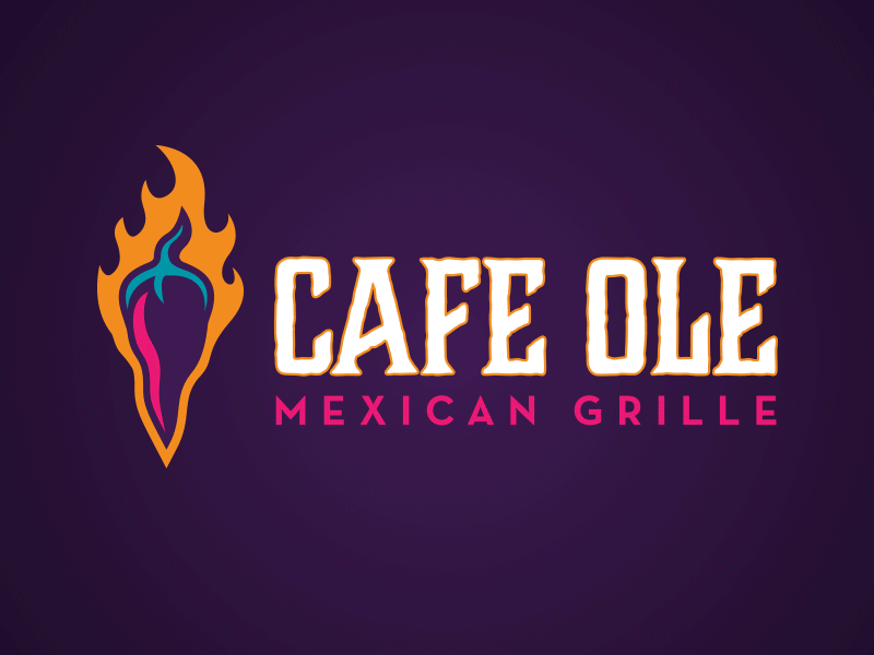 Cafe Ole cafe cantina chili fire flames grille mexican ole pattern restaurant