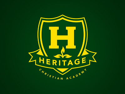 Heritage Christian Academy academy banner christian crest h heritage leaf school shield
