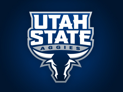 Utah State Aggies - Proposed 2008 Logo aggies athletics bull college logo sports state university utah