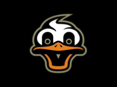 Duck Logo - Cutting Room Floor animal black duck icon logo orange