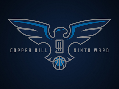 Copper Hill Ninth Ward Falcons Primary athletics basketball bird copper falcon hill logo ninth sports ward