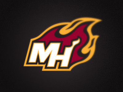 Miami Heat Proposed Secondary Mark basketball flame heat ligature logo miami nba