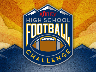 High School Football Challenge athletics event football high school identity illustration logo real salt lake