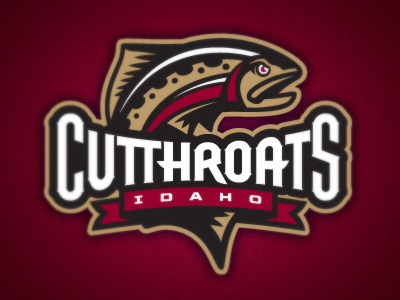 Idaho Cutthroats banner basketball cutthroat fantasy fish idaho logo