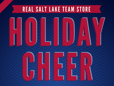 Real Salt Lake Holiday Cheer Poster 2 christmas event holiday poster rel salt lake soccer