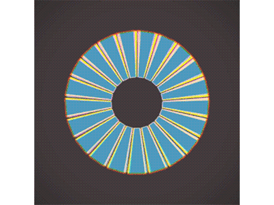 008 boar animation codevember daily everyday generativeart processing toast hawaii wheel of fortune