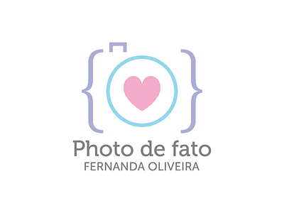 Logo // Photo de fato camera heart logo photo photography