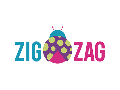 Logo // ZigZag ladybug logo