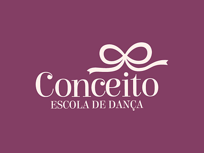 Logo // Conceito dance logo ribbon school