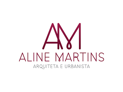 Logo // Aline Martins architecture logo urbanism