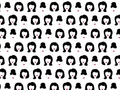 Pattern // Women hair lips pattern woman women
