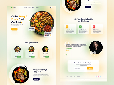 FOODMAN- Food Delivery Landing Page 🍕