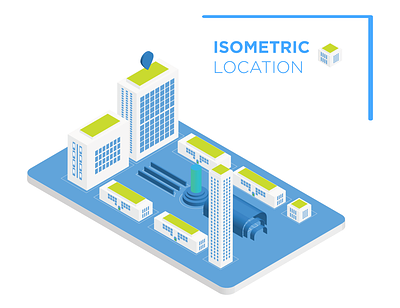 Isometric Location buildings design enviroment isometric design