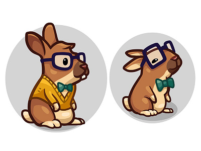 Animals rabbit nerd